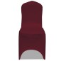 Set de 6 Fundas ajustadas para sillas, color rojo burdeos Set de 6 Fundas ajustadas para sillas, color rojo burdeos