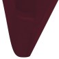 Set de 6 Fundas ajustadas para sillas, color rojo burdeos Set de 6 Fundas ajustadas para sillas, color rojo burdeos