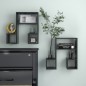 vidaXL Estantes de pared 2 uds madera contrachapada gris 50x15x50 cm vidaXL Estantes de pared 2 uds madera contrachapada gris 50x15x50 cm