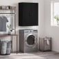vidaXL Armario de pared negro 69,5x34x90 cm