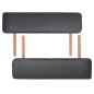 vidaXL Camilla de masaje y taburete plegable 2 zonas 10 cm negro vidaXL Camilla de masaje y taburete plegable 2 zonas 10 cm negro