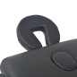 vidaXL Camilla de masaje y taburete plegable 2 zonas 10 cm negro vidaXL Camilla de masaje y taburete plegable 2 zonas 10 cm negro