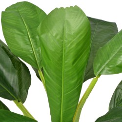 vidaXL Árbol bananero artificial con macetero 150 cm verde