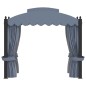 vidaXL Cenador con cortinas acero gris antracita 3x4 m vidaXL Cenador con cortinas acero gris antracita 3x4 m
