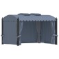 vidaXL Cenador con cortinas acero gris antracita 3x4 m vidaXL Cenador con cortinas acero gris antracita 3x4 m