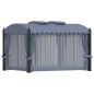 vidaXL Cenador con cortinas acero gris antracita 3x4 m vidaXL Cenador con cortinas acero gris antracita 3x4 m