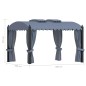 vidaXL Cenador con cortinas acero gris antracita 3x4 m vidaXL Cenador con cortinas acero gris antracita 3x4 m