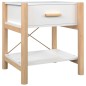 vidaXL Mesitas de noche 2 uds madera contrachapada blanco 42x38x45 cm vidaXL Mesitas de noche 2 uds madera contrachapada blanco 42x38x45 cm