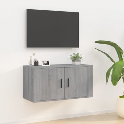 vidaXL Mueble para TV de pared gris Sonoma 80x34,5x40 cm