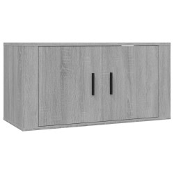 vidaXL Mueble para TV de pared gris Sonoma 80x34,5x40 cm