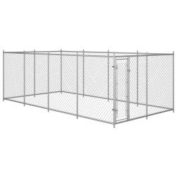 vidaXL Perrera de exterior 8x4x2 m