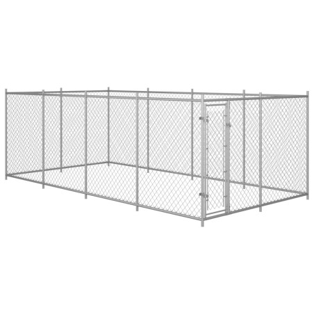 vidaXL Perrera de exterior 8x4x2 m