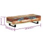 vidaXL Mesa de centro madera maciza reciclada y acero 120x50x30 cm vidaXL Mesa de centro madera maciza reciclada y acero 120x50x30 cm