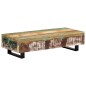 vidaXL Mesa de centro madera maciza reciclada y acero 120x50x30 cm vidaXL Mesa de centro madera maciza reciclada y acero 120x50x30 cm