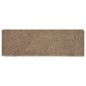 vidaXL Alfombrilla de escalera 15 uds tela punzonada crema 65x21x4 cm vidaXL Alfombrilla de escalera 15 uds tela punzonada crema 65x21x4 cm