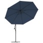 vidaXL Sombrilla voladiza 3,5 m azul vidaXL Sombrilla voladiza 3,5 m azul