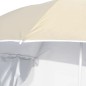 vidaXL Sombrilla de playa con paredes laterales color arena 215 cm vidaXL Sombrilla de playa con paredes laterales color arena 215 cm