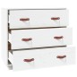 vidaXL Aparador madera maciza de pino blanco 80x40x75 cm vidaXL Aparador madera maciza de pino blanco 80x40x75 cm