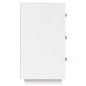 vidaXL Aparador madera maciza de pino blanco 80x40x75 cm vidaXL Aparador madera maciza de pino blanco 80x40x75 cm