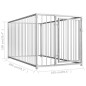 vidaXL Perrera de exterior 100x200x100 cm vidaXL Perrera de exterior 100x200x100 cm