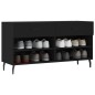 vidaXL Banco zapatero madera de ingeniería negro 102x35x55 cm vidaXL Banco zapatero madera de ingeniería negro 102x35x55 cm