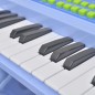 Piano de juguete de 37 teclas con taburete/micrófono para niños (Azul) Piano de juguete de 37 teclas con taburete/micrófono para niños (Azul)