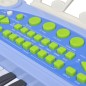 Piano de juguete de 37 teclas con taburete/micrófono para niños (Azul) Piano de juguete de 37 teclas con taburete/micrófono para niños (Azul)