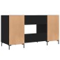 vidaXL Escritorio madera de ingeniería negro 140x50x75 cm