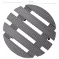 vidaXL Soporte con ruedas para plantas 2 unidades WPC gris Ø30x7,5 cm