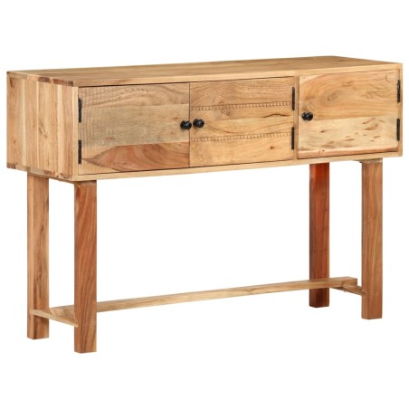 vidaXL Aparador de madera maciza de acacia 115x35x75 cm
