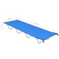 vidaXL Camas de camping 2 uds tela Oxford y acero azul 180x60x19 cm vidaXL Camas de camping 2 uds tela Oxford y acero azul 180x60x19 cm