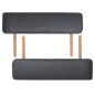 vidaXL Camilla de masaje y taburete plegable 3 zonas 10 cm negro vidaXL Camilla de masaje y taburete plegable 3 zonas 10 cm negro