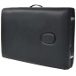 vidaXL Camilla de masaje y taburete plegable 3 zonas 10 cm negro vidaXL Camilla de masaje y taburete plegable 3 zonas 10 cm negro