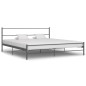 vidaXL Estructura de cama de metal gris 200x200 cm