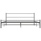 vidaXL Estructura de cama de metal gris 200x200 cm