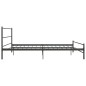 vidaXL Estructura de cama de metal gris 200x200 cm