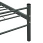 vidaXL Estructura de cama de metal gris 200x200 cm