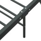 vidaXL Estructura de cama de metal gris 200x200 cm