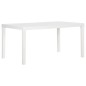 vidaXL Mesa de jardín PP blanco 150x90x72 cm vidaXL Mesa de jardín PP blanco 150x90x72 cm