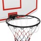 vidaXL Tablero de baloncesto polietileno blanco 109x71x3 cm vidaXL Tablero de baloncesto polietileno blanco 109x71x3 cm