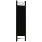 vidaXL Biombo divisor de 3 paneles negro 120x180 cm vidaXL Biombo divisor de 3 paneles negro 120x180 cm
