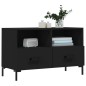 vidaXL Mueble para TV madera contrachapada negro 80x36x50 cm vidaXL Mueble para TV madera contrachapada negro 80x36x50 cm
