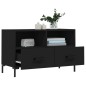 vidaXL Mueble para TV madera contrachapada negro 80x36x50 cm vidaXL Mueble para TV madera contrachapada negro 80x36x50 cm