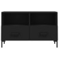 vidaXL Mueble para TV madera contrachapada negro 80x36x50 cm vidaXL Mueble para TV madera contrachapada negro 80x36x50 cm