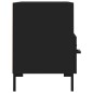 vidaXL Mueble para TV madera contrachapada negro 80x36x50 cm vidaXL Mueble para TV madera contrachapada negro 80x36x50 cm
