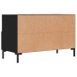 vidaXL Mueble para TV madera contrachapada negro 80x36x50 cm vidaXL Mueble para TV madera contrachapada negro 80x36x50 cm