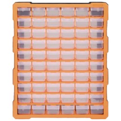 vidaXL Organizador multicajones con 60 cajones 38x16x47,5 cm