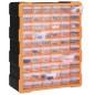 vidaXL Organizador multicajones con 60 cajones 38x16x47,5 cm vidaXL Organizador multicajones con 60 cajones 38x16x47,5 cm