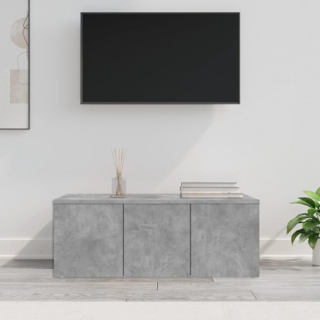 vidaXL Mueble para TV madera contrachapada gris hormigón 80x34x30 cm