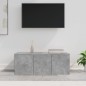 vidaXL Mueble para TV madera contrachapada gris hormigón 80x34x30 cm vidaXL Mueble para TV madera contrachapada gris hormigón 80x34x30 cm